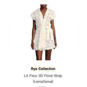 Rya Collection LA Fleur 3D Floral Bridal Wrap XS/Small